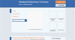 Desktop Screenshot of neelkamalmachinery.com